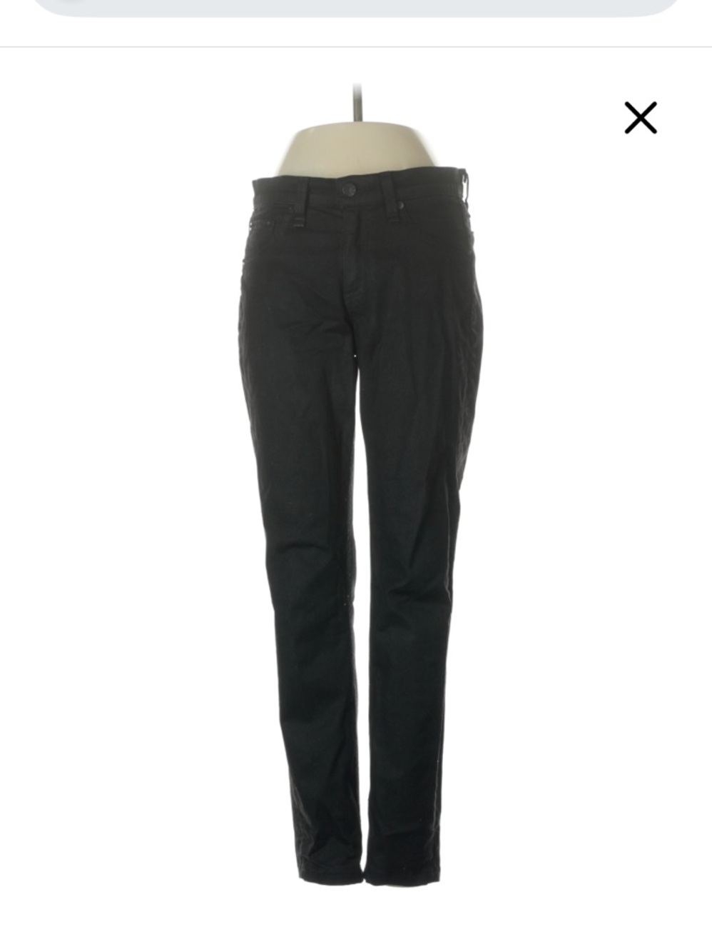rag & bone Mid-Rise Coated Black Jeans – Size 27